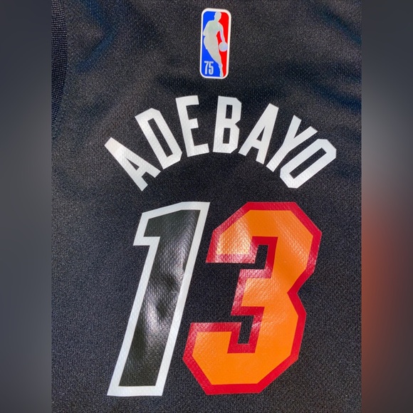 Bam Adebayo Nike Miami Heat Mashup Black Jersey Vice Classic Sz Youth 3T - Picture 5 of 7